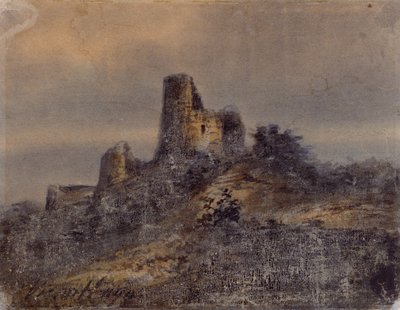 View of the Ruins of the Castle of Arques la Bataille by Victor Hugo