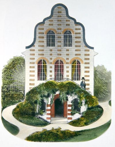 A Dutch house, illustration from 