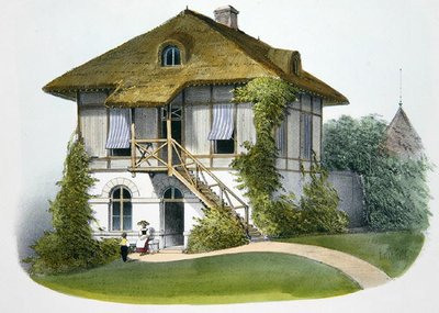A House at Enghien, illustration from Habitations Champetres by Victor Jean Baptiste (after) Petit
