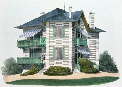 A House at Etretat, illustration from 