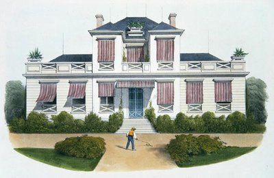 An Italian villa, illustration from 
