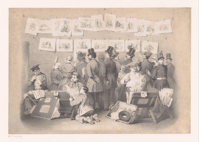 Title Page with Interior of a Print Shop (Musée des Rieurs, L