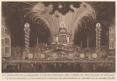Fireworks Celebrating the Birth of the Dauphin by Victor Jean Nicolle