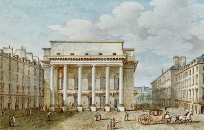 View of the Facade of the Theatre Italien (Salle Favart) by Victor Jean Nicolle