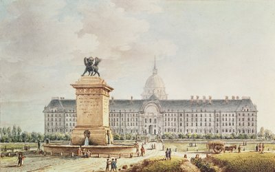 View of the Hotel des Invalides by Victor Jean Nicolle