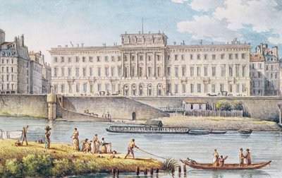 View of the Hotel des Monnaies at the Confluence of the Two Branches of the Seine by Victor Jean Nicolle