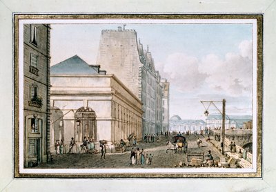 View of the New Poultry Market, Situated on the Quai des Augustins Near the Pont-Neuf, Paris, c. 1810 by Victor Jean Nicolle