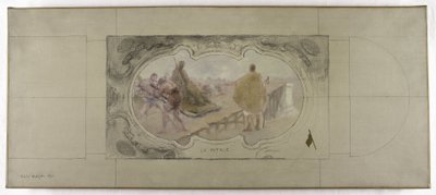 Sketch for the Lobau Gallery at Paris City Hall: The Homeland by Victor Jean Pierre Maziès