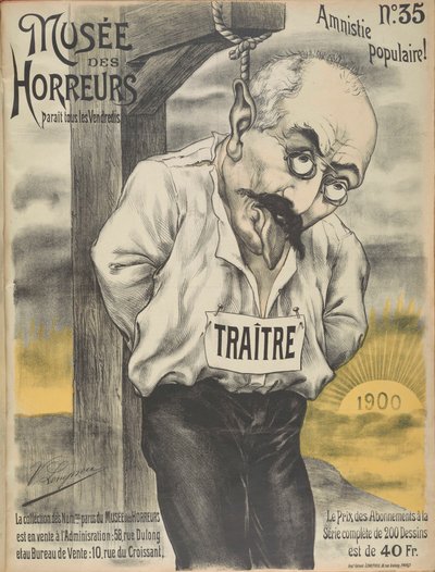 Musée des Horreurs Gallery of Horrors: Alfred Dreyfus by Victor Lenepveu