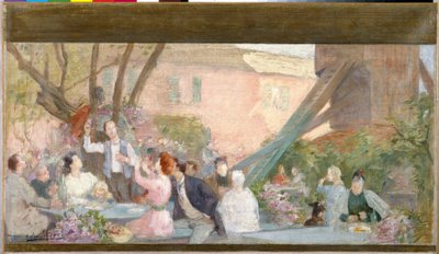 Sketch for the Bagnolet Town Hall: A Toast by Victor Marec