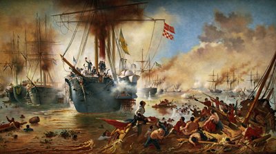 The Naval Battle of Riachuelo by Victor Meirelles de Lima