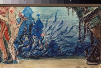 Stage Design for the Opera Sadko by N. Rimsky-Korsakov by Victor Mikhailovich Vasnetsov