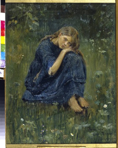 Alyonushka. Study by Victor Mikhailovich Vasnetsov