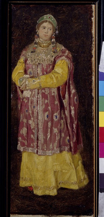 Maiden in Ancient Russian Dress by Victor Mikhailovich Vasnetsov