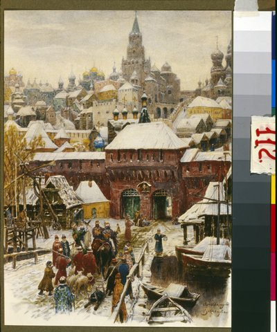Moscow in the 17th Century by Victor Mikhailovich Vasnetsov