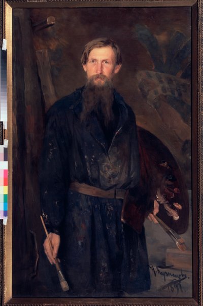 Portrait of Viktor Vasnetsov by Victor Mikhailovich Vasnetsov