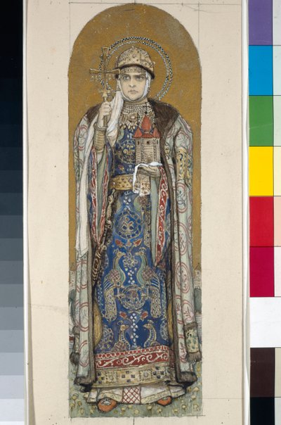 Saint Olga, Princess of Kiev (Study for Frescoes in St Vladimir