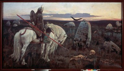 A Knight at the Crossroads by Victor Mikhailovich Vasnetsov