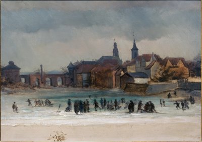 View of Sachsenhausen and the Old Bridge by Victor Müller