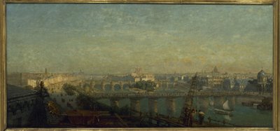 Paris du côté du levant: View Taken from the Roofs of the Louvre, in 1856 by Victor Navlet