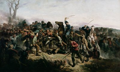 The Cavalry Charge of Lt. Henry B. Hidden, 1862 by Victor Nehlig