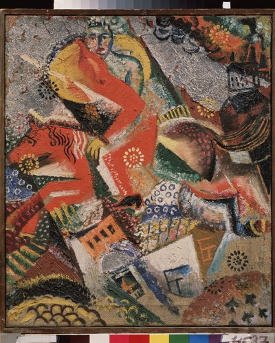 Composition with a red rider by Victor Nikandrovich Palmov