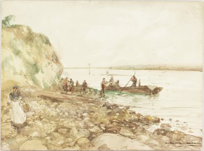 Fishing Coble by Victor Noble Rainbird