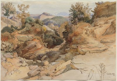 The Sabine Hills and Rocca Santo Stefano, Seen from Civitella by Victor Paul Mohn