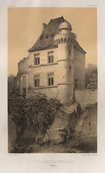 Picturesque Architecture or Monuments of the 15th and 16th Centuries: Castles of France of the 15th and 16th Centuries: Pl. 84, Petit Château d