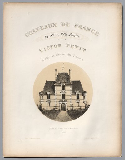 Frontispiece, Porte du Château de St Manvieux Calvados, 1860 by Victor Petit