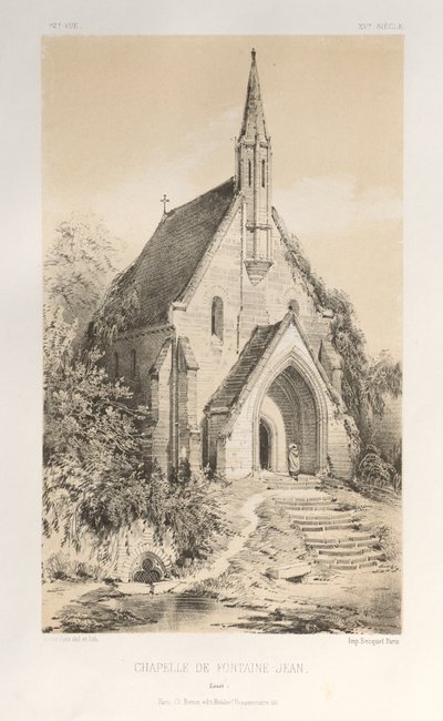 Pl.22, Chapelle de Fontaine-Jean Loiret by Victor Petit