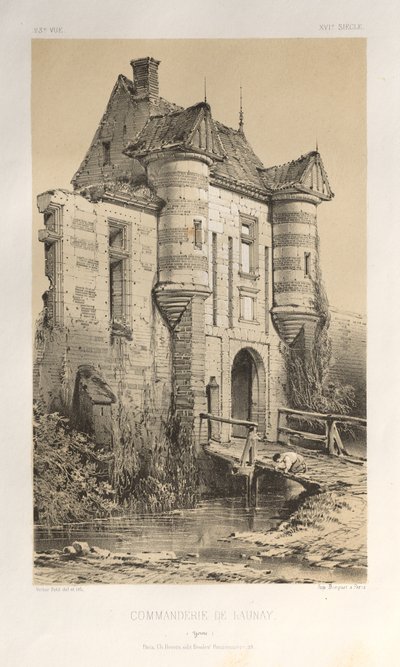 Commanderie De Launay Yonne, published 1860 by Victor Petit