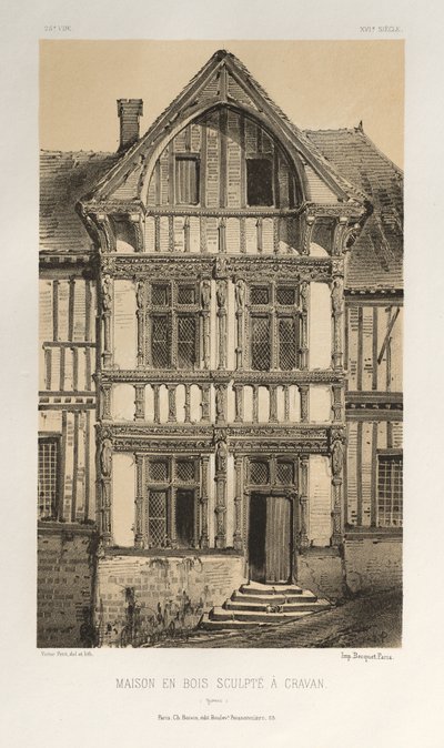 Maison En Bois Sculpte A Cravan Yonne by Victor Petit