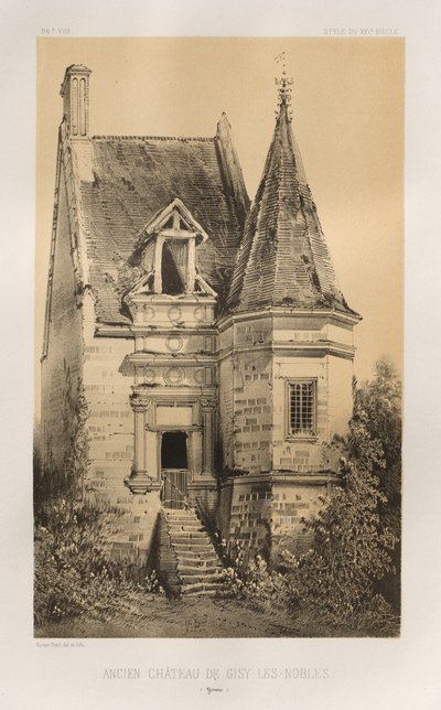 Ancien Château de Gisy-Les-Nobles Yonne by Victor Petit