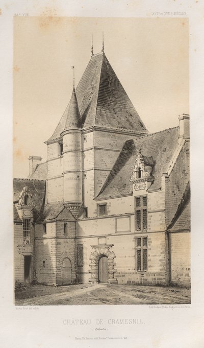Château de Cramesnil Calvados, 1860 by Victor Petit