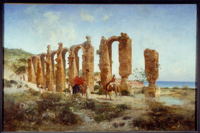 The Roman Aqueduct in Cherchell (Algeria) by Victor Pierre Huguet
