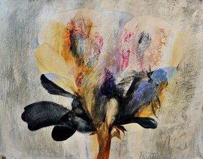 Abstract Floral Bloom by Victor Tkachenko