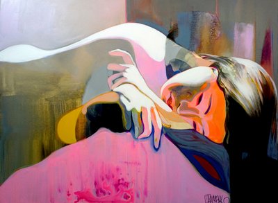 Abstract Pensive Woman by Victor Tkachenko