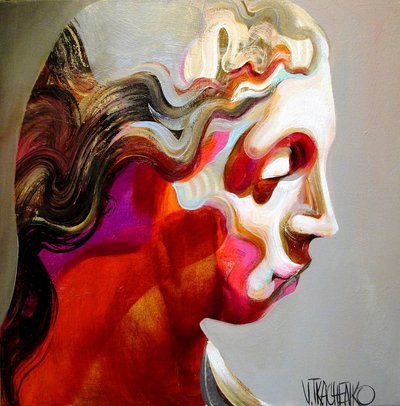 Abstract Woman Profile by Victor Tkachenko