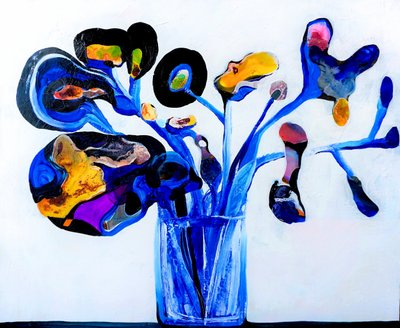 Colorful Abstract Floral by Victor Tkachenko