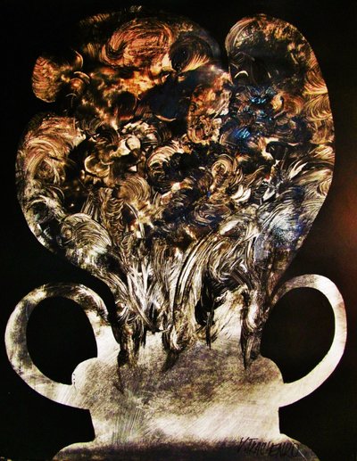 Dark Swirling Form by Victor Tkachenko