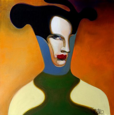 Elegant Abstract Portrait by Victor Tkachenko
