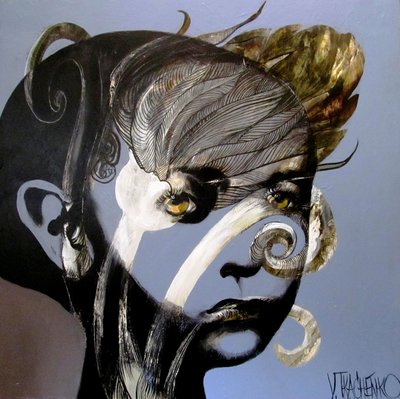 Mysterious Woman Portrait by Victor Tkachenko