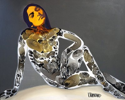 Serene Abstract Woman by Victor Tkachenko
