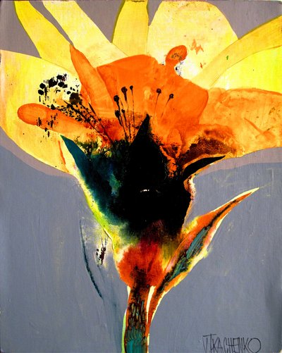 Vibrant Abstract Bloom by Victor Tkachenko