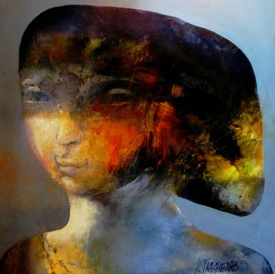 Vibrant Abstract Portrait by Victor Tkachenko