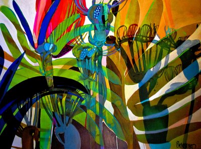 Vibrant Jungle Forms by Victor Tkachenko