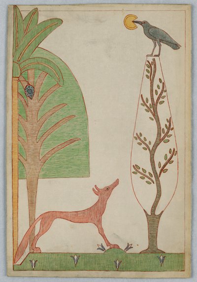 The Fox and the Crow, Illustration for Aesop