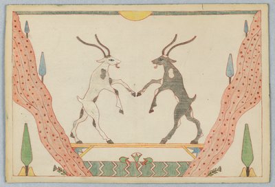 The Two Goats, Illustration for Aesop