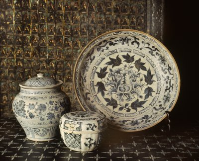 Blue and White Porcelain from Annam, 15th to 16th Century by Vietnamese School